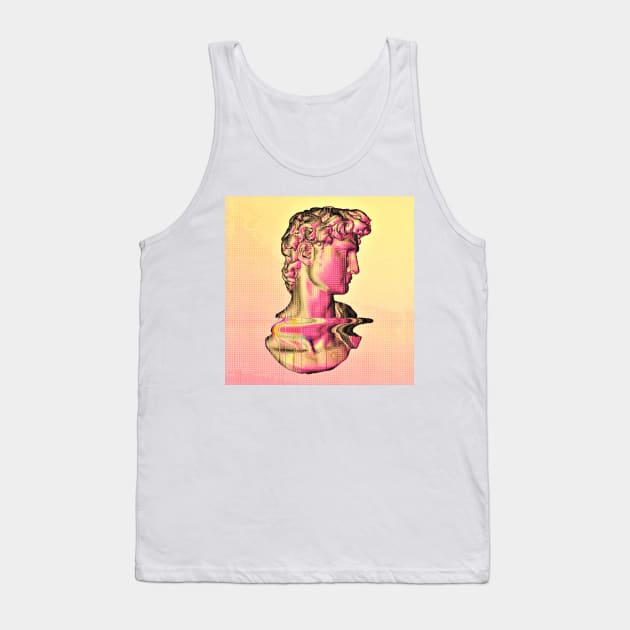 Aesthetic Statue Glitch Matrix ∆∆∆∆ Graphic Design/Illustration Tank Top by DankFutura